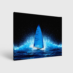Картина прямоугольная Синяя парусная доска