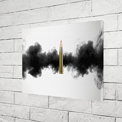 Холст прямоугольный Патрон и черный дым, цвет: 3D-принт — фото 2