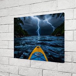 Холст прямоугольный На сабе в грозу, цвет: 3D-принт — фото 2