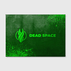 Холст прямоугольный Dead Space - green gradient по-горизонтали, цвет: 3D-принт — фото 2