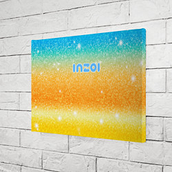 Холст прямоугольный Inzoi лого и блестки, цвет: 3D-принт — фото 2