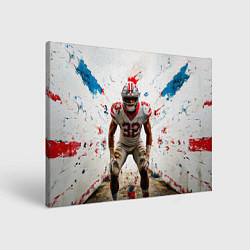 Картина прямоугольная Квотербек на белом