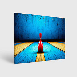 Картина прямоугольная Красная кегля на синем