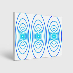 Холст прямоугольный Овалы с свечением, цвет: 3D-принт