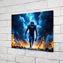 Холст прямоугольный Огненный раннинбек, цвет: 3D-принт — фото 2