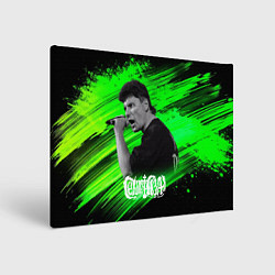 Картина прямоугольная Юрий Хой с микрофоном