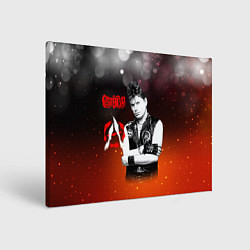 Холст прямоугольный Сектор газа и знак анархии, цвет: 3D-принт