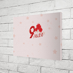 Холст прямоугольный 9 мая гвоздики, цвет: 3D-принт — фото 2