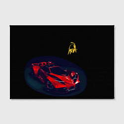 Холст прямоугольный Lamborghini Diverso - motorsport, цвет: 3D-принт — фото 2