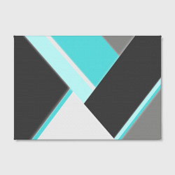 Холст прямоугольный Color black blue, цвет: 3D-принт — фото 2