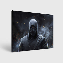 Холст прямоугольный Нуб Сайбот синие глаза, цвет: 3D-принт