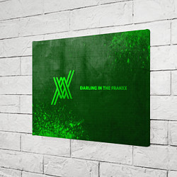 Холст прямоугольный Darling in the FranXX - green gradient по-горизонт, цвет: 3D-принт — фото 2