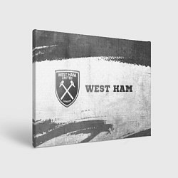 Картина прямоугольная West Ham - white gradient по-горизонтали
