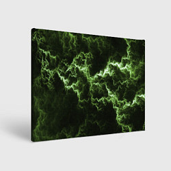 Холст прямоугольный Lightning green glow, цвет: 3D-принт