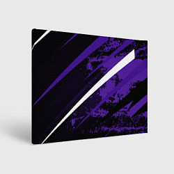 Картина прямоугольная Color black purple line