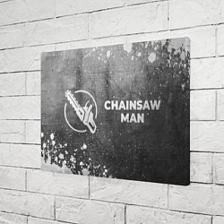 Холст прямоугольный Chainsaw Man - grey gradient по-горизонтали, цвет: 3D-принт — фото 2