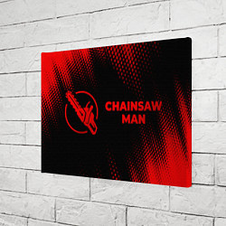Холст прямоугольный Chainsaw Man - red gradient по-горизонтали, цвет: 3D-принт — фото 2