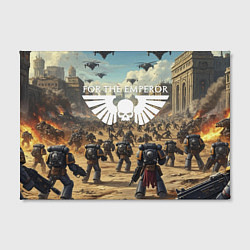 Холст прямоугольный Warhammer 40k поле боя, цвет: 3D-принт — фото 2