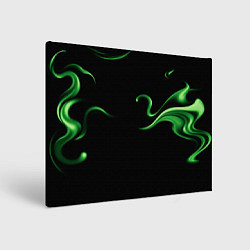 Картина прямоугольная The color is light green abstraction