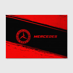 Холст прямоугольный Mercedes - red gradient по-горизонтали, цвет: 3D-принт — фото 2