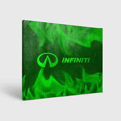 Картина прямоугольная Infiniti - green gradient по-горизонтали