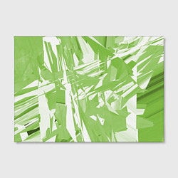 Холст прямоугольный Color white green, цвет: 3D-принт — фото 2