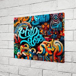 Холст прямоугольный Abstract graffiti - ai art, цвет: 3D-принт — фото 2