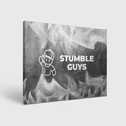 Картина прямоугольная Stumble Guys - grey gradient по-горизонтали