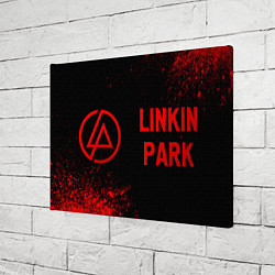 Холст прямоугольный Linkin Park - red gradient по-горизонтали, цвет: 3D-принт — фото 2