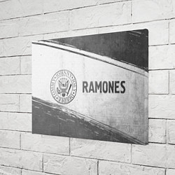 Холст прямоугольный Ramones - white gradient по-горизонтали, цвет: 3D-принт — фото 2
