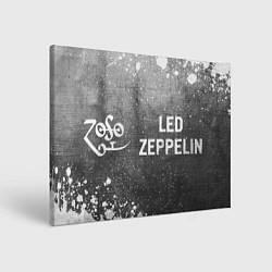 Картина прямоугольная Led Zeppelin - grey gradient по-горизонтали