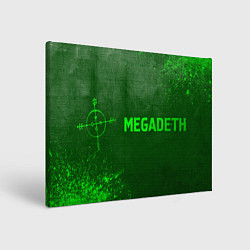 Картина прямоугольная Megadeth - green gradient по-горизонтали