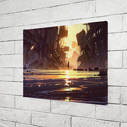 Холст прямоугольный Аниме под солнцем, цвет: 3D-принт — фото 2