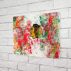 Холст прямоугольный Chicago Blackhawks NHL white, цвет: 3D-принт — фото 2