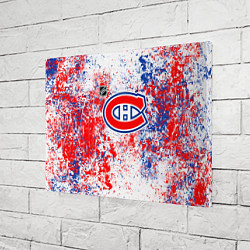 Холст прямоугольный Montreal Canadiens NHL white, цвет: 3D-принт — фото 2