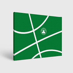 Холст прямоугольный Boston Celtics green, цвет: 3D-принт