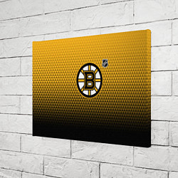 Холст прямоугольный Бостон Брюинз - геометрический градиент, цвет: 3D-принт — фото 2