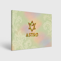 Картина прямоугольная Логотип Astro цветочный