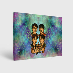 Холст прямоугольный Astro в стиле татуировки, цвет: 3D-принт