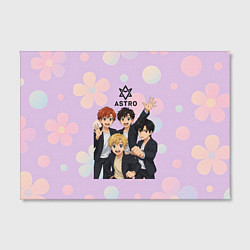 Холст прямоугольный Astro anime, цвет: 3D-принт — фото 2