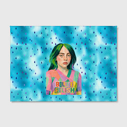 Холст прямоугольный Билли Айлиш в стиле коллажа, цвет: 3D-принт — фото 2