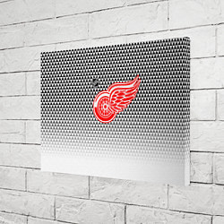 Холст прямоугольный Детройт Ред Уингз - геометрический градиент, цвет: 3D-принт — фото 2