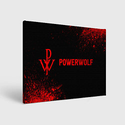 Картина прямоугольная Powerwolf - red gradient по-горизонтали