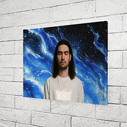 Холст прямоугольный Bones глаза закрыты, цвет: 3D-принт — фото 2