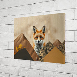 Холст прямоугольный Удивительный рыжий лисёнок, цвет: 3D-принт — фото 2