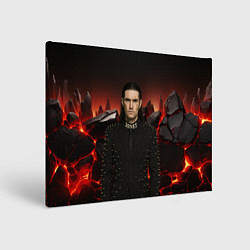 Холст прямоугольный Bones в пиджаке с шыпами, цвет: 3D-принт