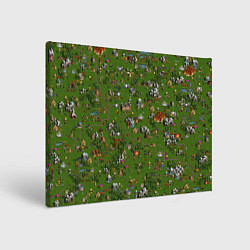 Холст прямоугольный Земли Сопряжения - Герои 3, цвет: 3D-принт