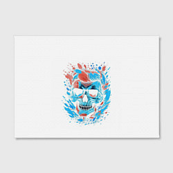 Холст прямоугольный Крутой череп, цвет: 3D-принт — фото 2