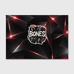 Холст прямоугольный Bones logo stickers, цвет: 3D-принт — фото 2