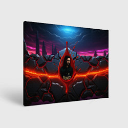 Холст прямоугольный Bones внутри капли, цвет: 3D-принт